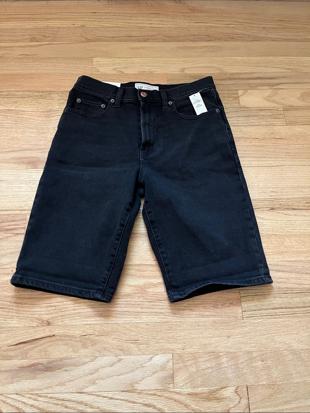GAP Women's Black Denim Bermuda Shorts